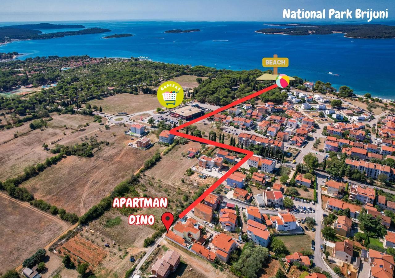 Apartman Dino Fažana Exterior foto